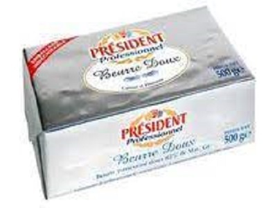 BEURRE DOUX PRESIDENT 500 GR