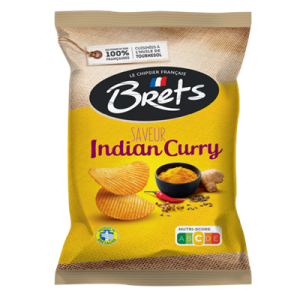 BRETS CHIPS INDIAN CURRY 125GR