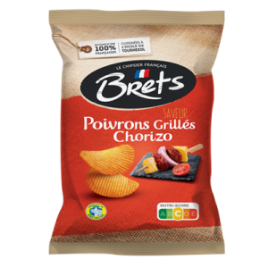 BRETS CHIPS POIVRONS GRILLES CHORIZO 125GR