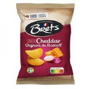 BRETS CHIPS CHEDDAR OIGNON DE ROSCOFF 125GR