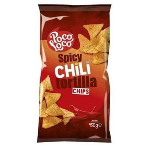 CHIPS TORTILLAS POCO LOCO CHILI 450 gr