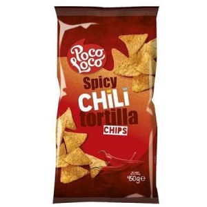 POCO LOCO CHIPS TORTILLAS CHILI 450GR  