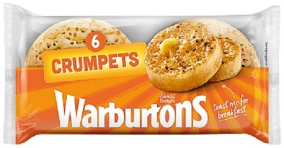 CRUMPETS X 6 390GR WARBURTON