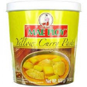 PATE DE CURRY JAUNE 400GR MAE PLOY 