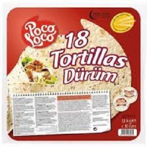 POCO LOCO GALETTE DE BLE POUR FAJITAS 30CM X 18