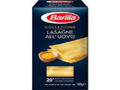 BARILLA LASAGNE BLANCHE 500GR