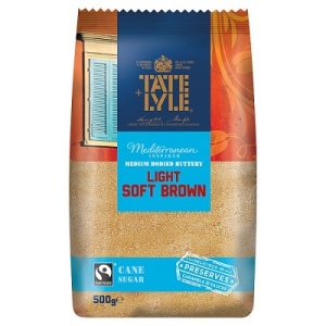 TATE & LYLE SOFT LIGHT BROWN SUGAR 500GR