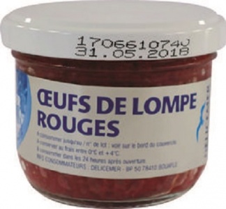 OEUFS DE LOMPE ROUGES 100GR DELICEMER