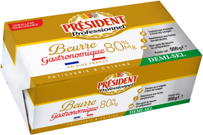 PRESIDENT BEURRE 1/2 SEL 500GR