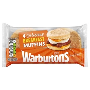 TOASTING MUFFINS X 4 260GR WARBURTON